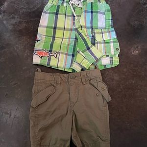 NWT Gap kids shorts and swim trunks size 2
